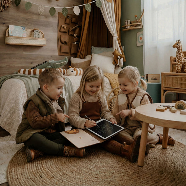 Grafiktablett mit Arbeitskarten zum Zeichnen – KidBook – Safari