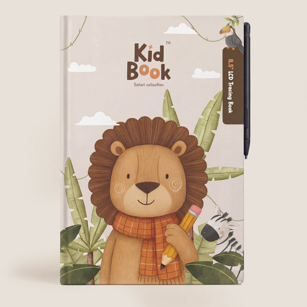 Grafiktablett mit Arbeitskarten zum Zeichnen – KidBook – Safari